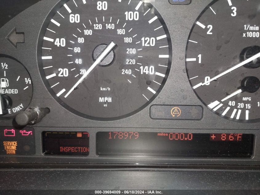 2003 BMW 530Ia VIN: WBADT63423CK32089 Lot: 39694009