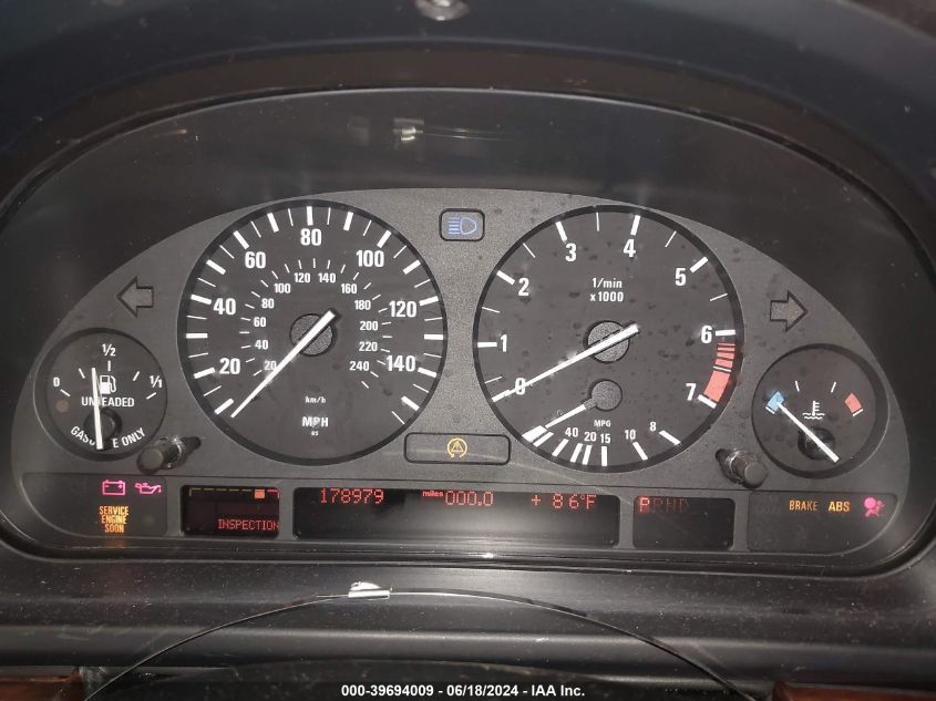 2003 BMW 530Ia VIN: WBADT63423CK32089 Lot: 39694009