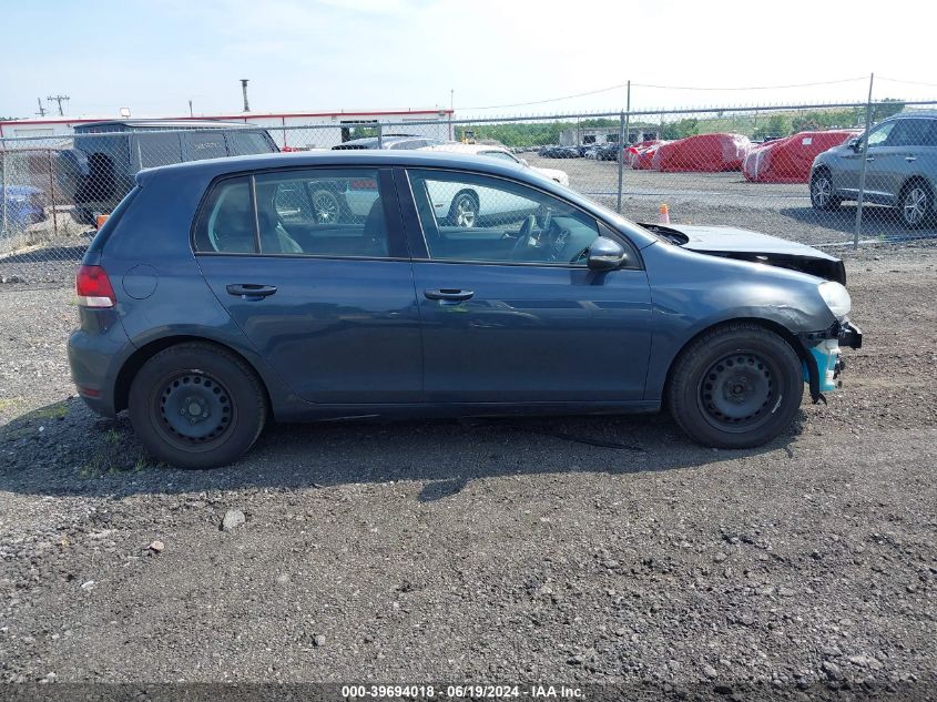 2012 Volkswagen Golf 2.5L 4-Door VIN: WVWDB7AJ0CW304006 Lot: 39694018