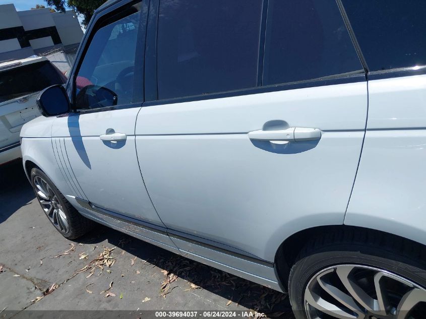 2015 Land Rover Range Rover 3.0L V6 Supercharged VIN: SALGR2VF2FA226372 Lot: 39694037