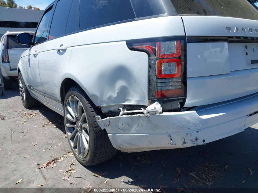 2015 Land Rover Range Rover 3.0L V6 Supercharged VIN: SALGR2VF2FA226372 Lot: 39694037