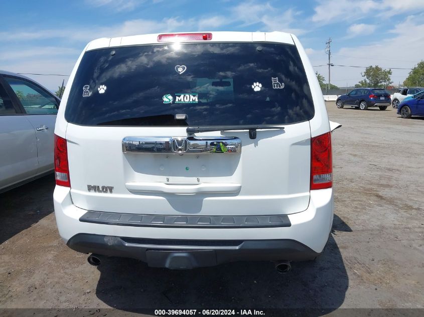 2013 Honda Pilot Ex-L VIN: 5FNYF3H79DB013809 Lot: 39694057