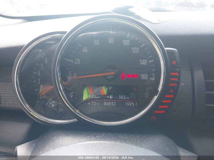 2015 Mini Hardtop Cooper VIN: WMWXM5C56F3A59584 Lot: 39694100