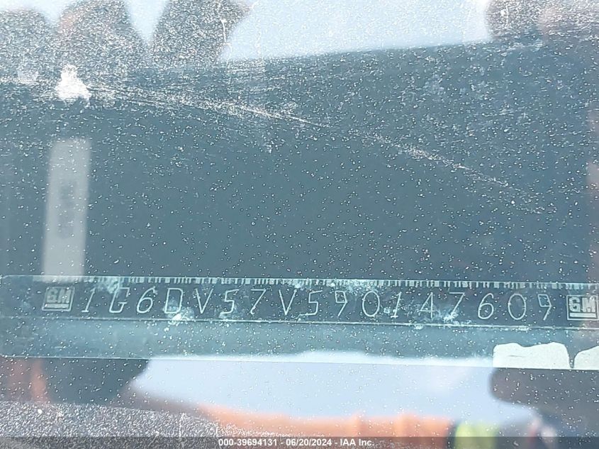 2009 Cadillac Cts Standard VIN: 1G6DV57V590147609 Lot: 39694131