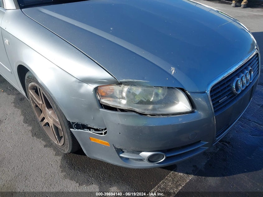 2006 Audi A4 2.0T VIN: WAUDF78E96A267582 Lot: 39694140
