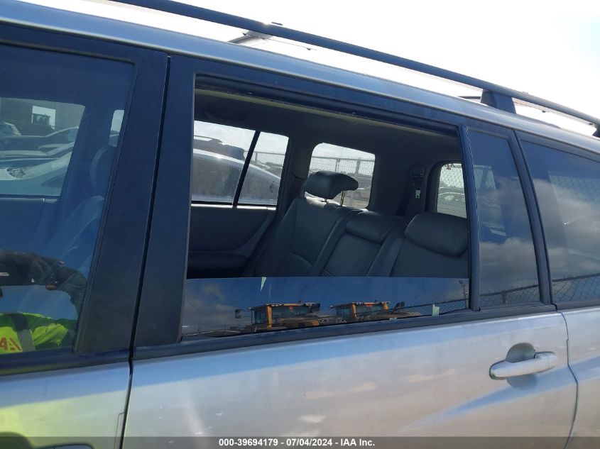 2006 Toyota Highlander Limited VIN: JTEDP21A760104120 Lot: 39694179