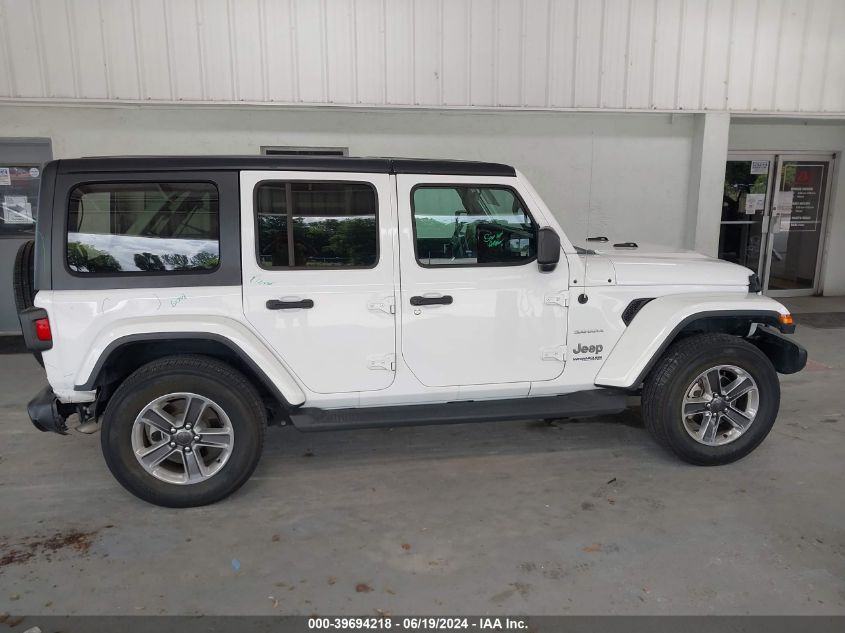 2021 Jeep Wrangler Unlimited Sahara 4X4 VIN: 1C4HJXENXMW625974 Lot: 39694218