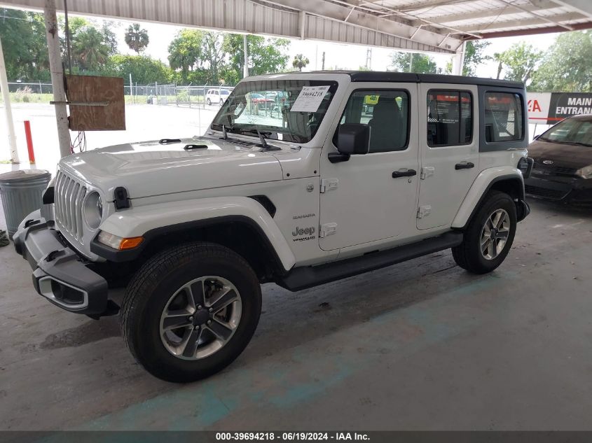 2021 Jeep Wrangler Unlimited Sahara 4X4 VIN: 1C4HJXENXMW625974 Lot: 39694218