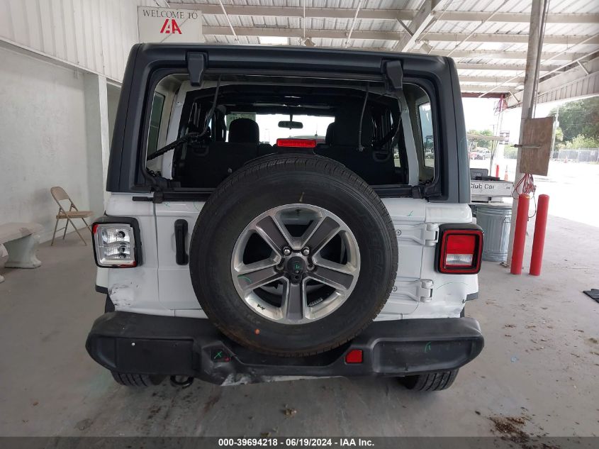 2021 Jeep Wrangler Unlimited Sahara 4X4 VIN: 1C4HJXENXMW625974 Lot: 39694218