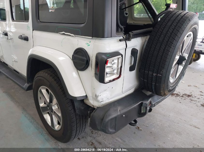 2021 Jeep Wrangler Unlimited Sahara 4X4 VIN: 1C4HJXENXMW625974 Lot: 39694218