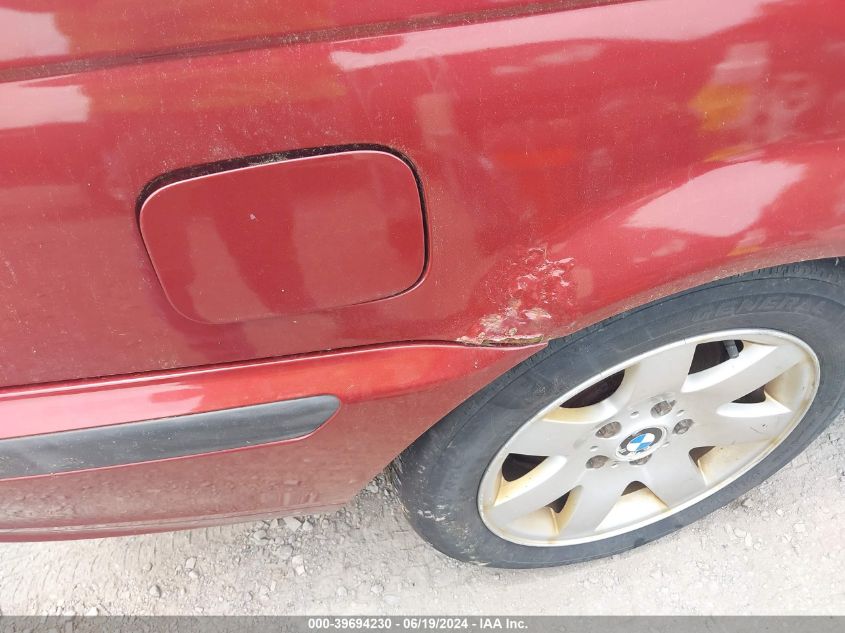 2001 BMW 325I VIN: WBAAW33451ET41950 Lot: 39694230