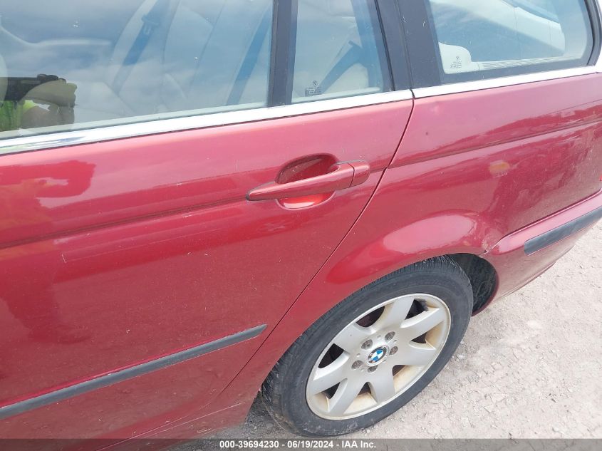 2001 BMW 325I VIN: WBAAW33451ET41950 Lot: 39694230