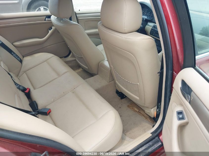 2001 BMW 325I VIN: WBAAW33451ET41950 Lot: 39694230