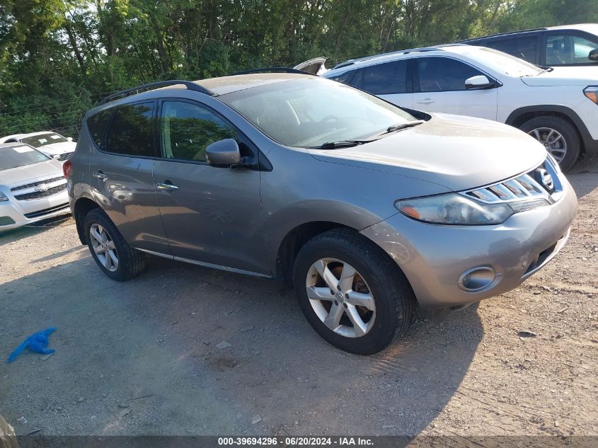 2010 Nissan Murano Sl VIN: JN8AZ1MW1AW111108 Lot: 39694296