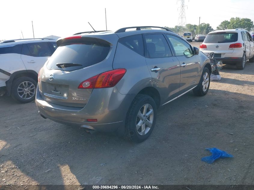 2010 Nissan Murano Sl VIN: JN8AZ1MW1AW111108 Lot: 39694296