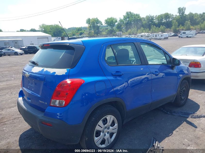 2015 Chevrolet Trax 1Ls VIN: KL7CJKSB3FB214494 Lot: 39694323