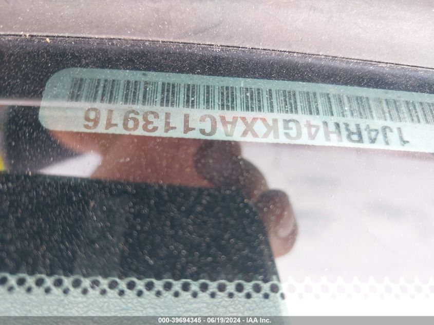 2010 Jeep Commander Sport VIN: 1J4RH4GKXAC113916 Lot: 39694345