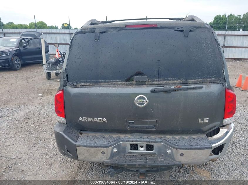 2007 Nissan Armada Le VIN: 5N1BA08A77N715918 Lot: 39694364
