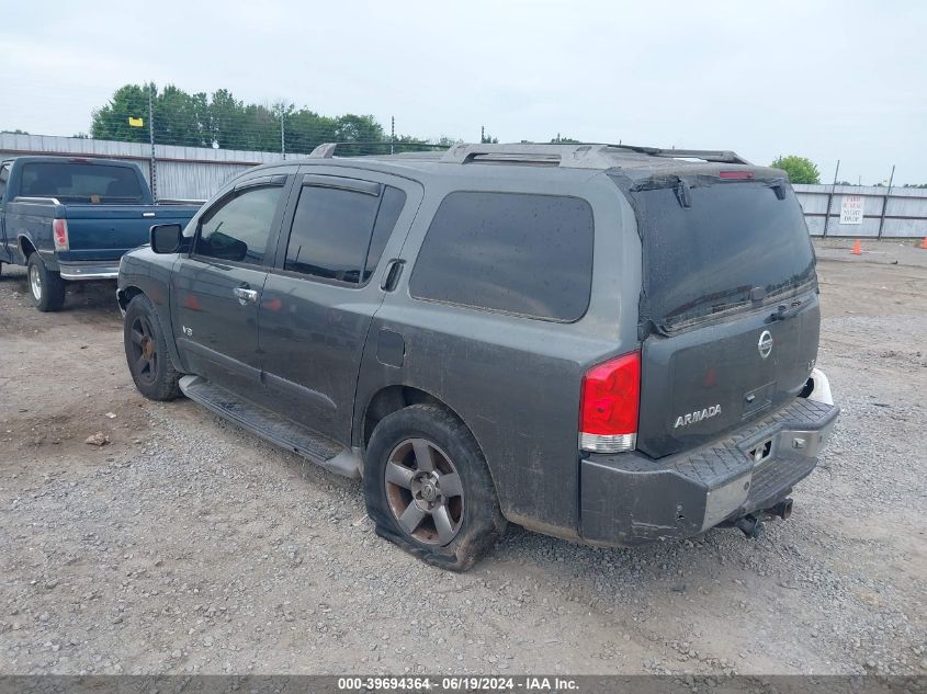 2007 Nissan Armada Le VIN: 5N1BA08A77N715918 Lot: 39694364