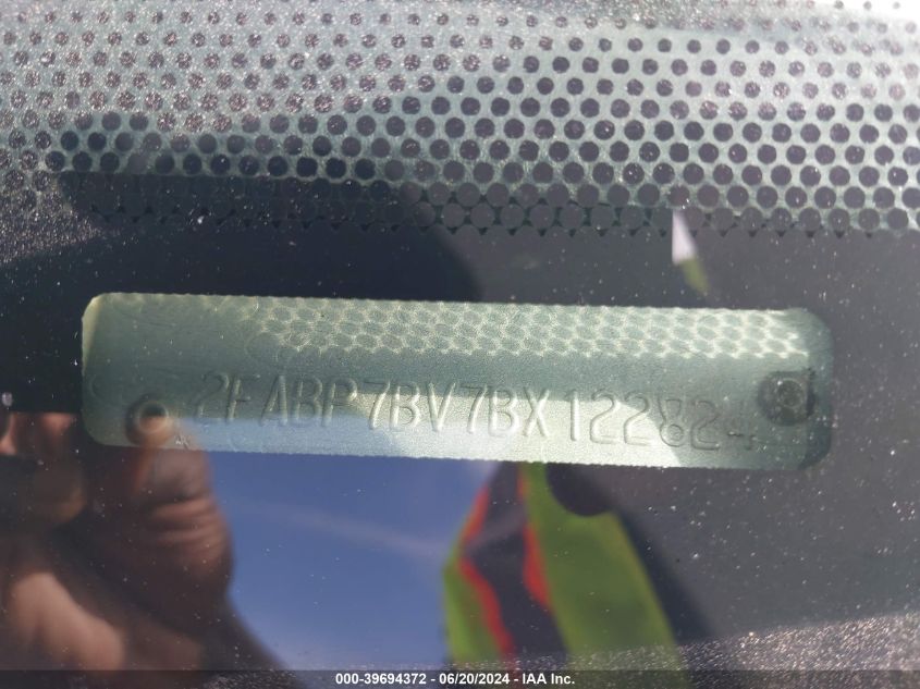 2011 Ford Crown Victoria Police Interceptor VIN: 2FABP7BV7BX122824 Lot: 39694372