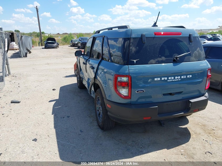 2021 Ford Bronco Sport Big Bend VIN: 3FMCR9B67MRB31369 Lot: 39694374