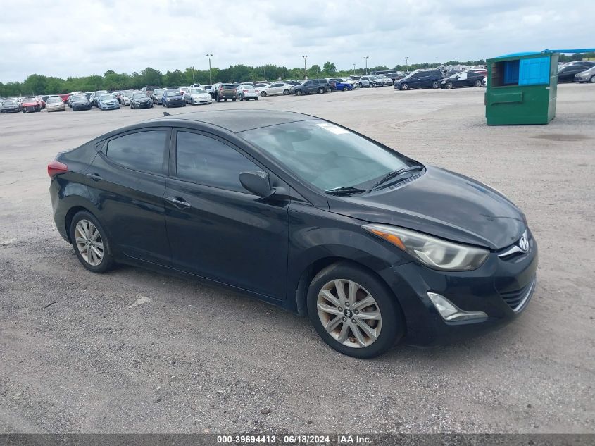 2014 Hyundai Elantra Se VIN: KMHDH4AE0EU088605 Lot: 39694413