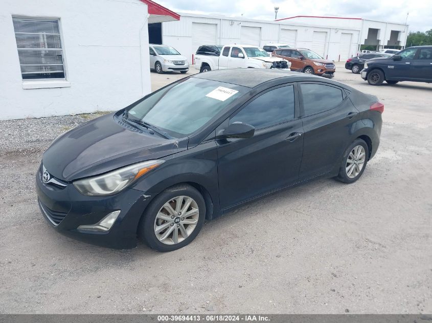 2014 Hyundai Elantra Se VIN: KMHDH4AE0EU088605 Lot: 39694413