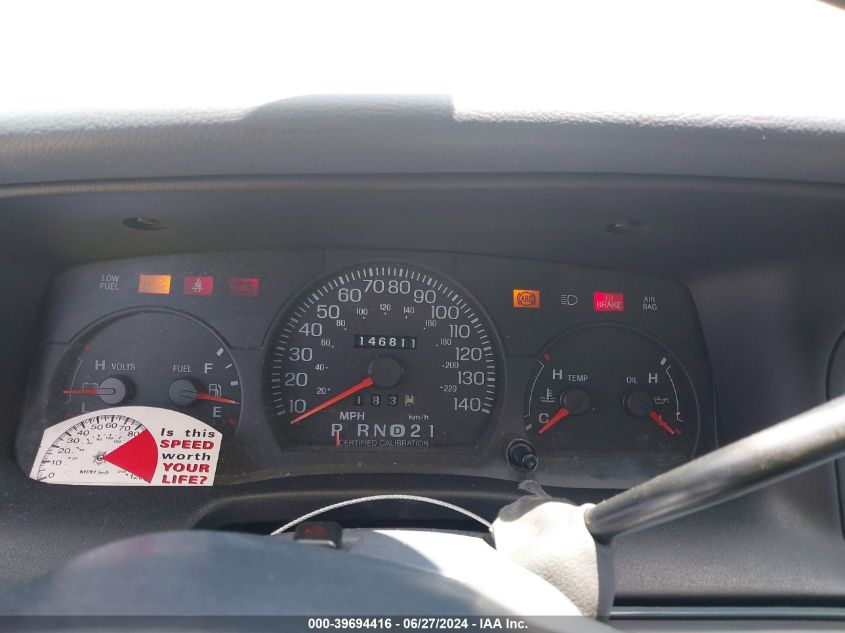 1999 Ford Crown Victoria Police Interceptor VIN: 2FAFP71W6XX162699 Lot: 39694416