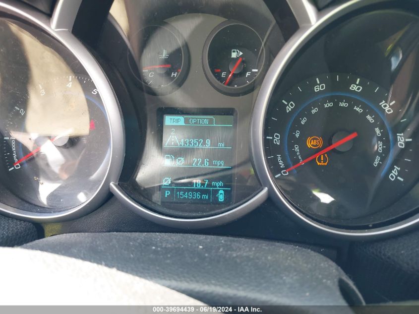 2013 Chevrolet Cruze 2Lt Auto VIN: 1G1PE5SB1D7221950 Lot: 39694439