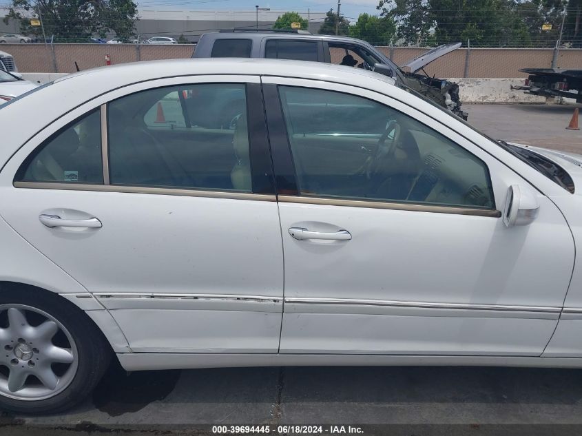 2002 Mercedes-Benz C 240 VIN: WDBRF61JX2F248609 Lot: 39694445