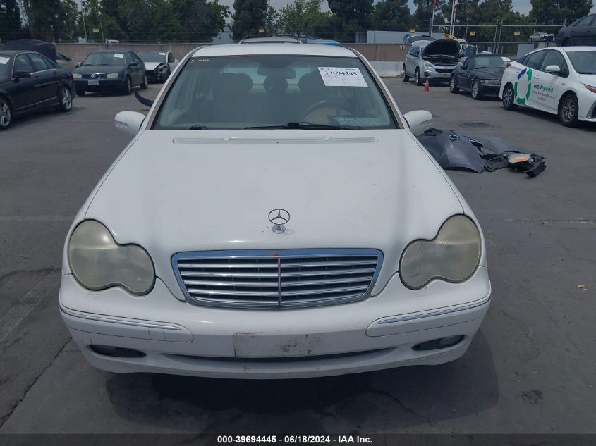 2002 Mercedes-Benz C 240 VIN: WDBRF61JX2F248609 Lot: 39694445