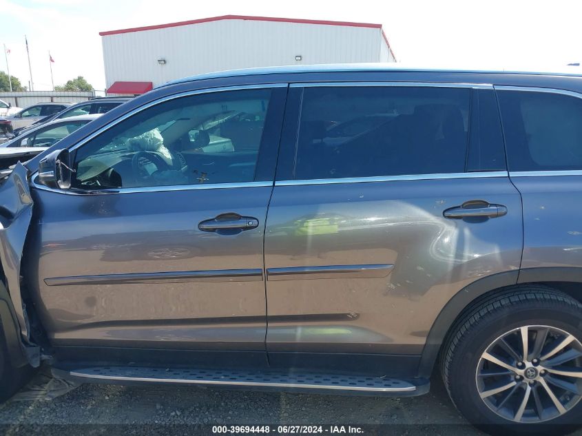 2019 Toyota Highlander Se/Xle VIN: 5TDKZRFH1KS568273 Lot: 39694448