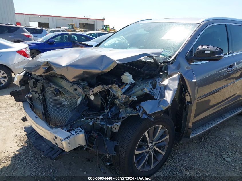 2019 Toyota Highlander Se/Xle VIN: 5TDKZRFH1KS568273 Lot: 39694448