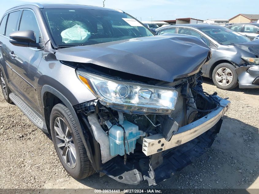 2019 Toyota Highlander Se/Xle VIN: 5TDKZRFH1KS568273 Lot: 39694448