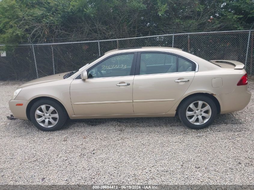 2008 Kia Optima Ex V6 VIN: KNAGE124885172827 Lot: 39694473