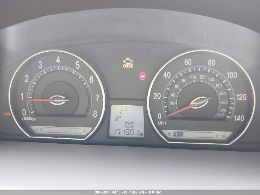 2008 Kia Optima Ex V6 VIN: KNAGE124885172827 Lot: 39694473