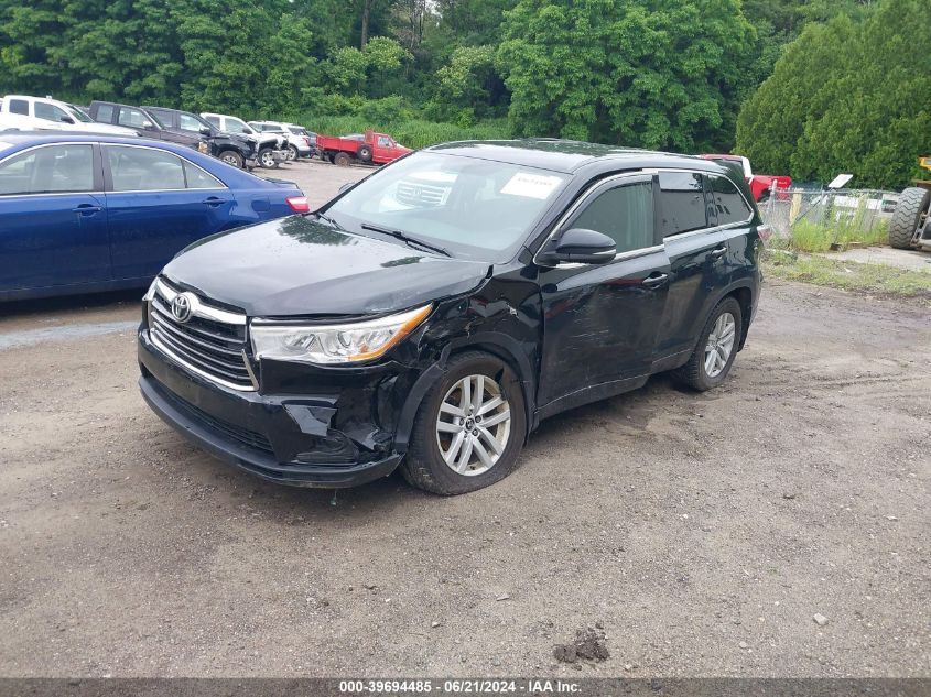 5TDBKRFH9GS265432 2016 TOYOTA HIGHLANDER - Image 2