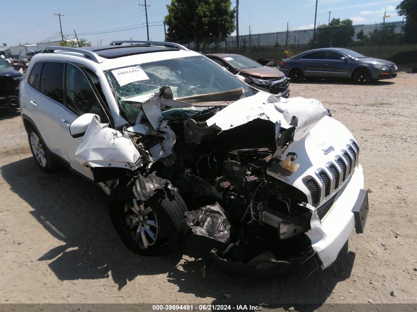 2016 Jeep Cherokee Limited VIN: 1C4PJMDB2GW169426 Lot: 39694491