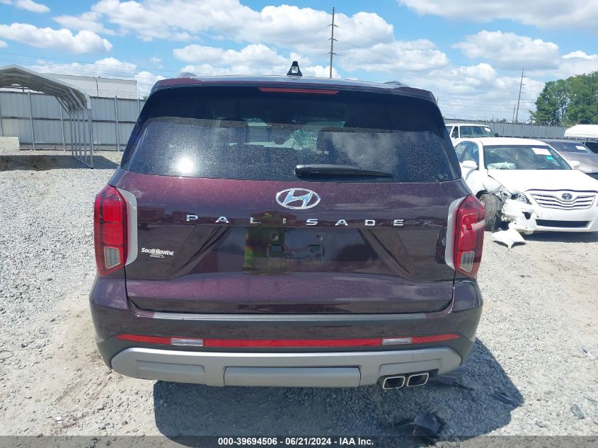 2024 Hyundai Palisade Sel VIN: KM8R24GE7RU740737 Lot: 39694506