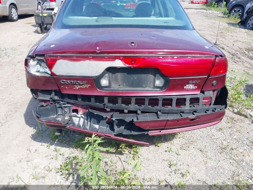 1999 Ford Contour Se VIN: 1FAFP66L4XK221809 Lot: 39694574