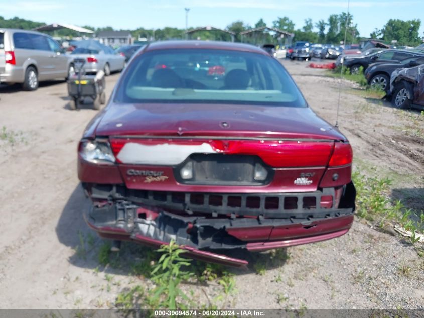 1999 Ford Contour Se VIN: 1FAFP66L4XK221809 Lot: 39694574