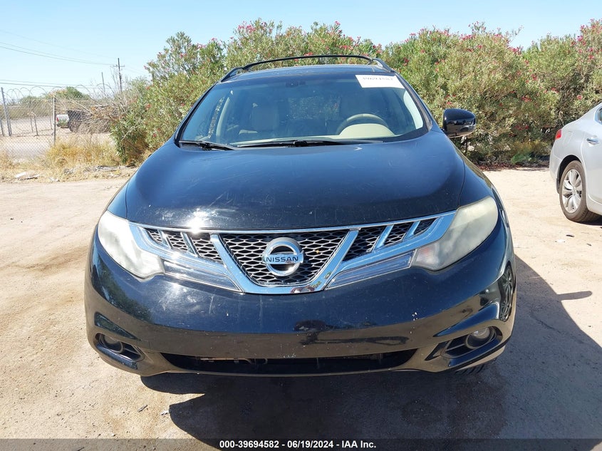 2011 Nissan Murano S/Sl/Le VIN: JN8AZ1MW3BW173482 Lot: 39694582