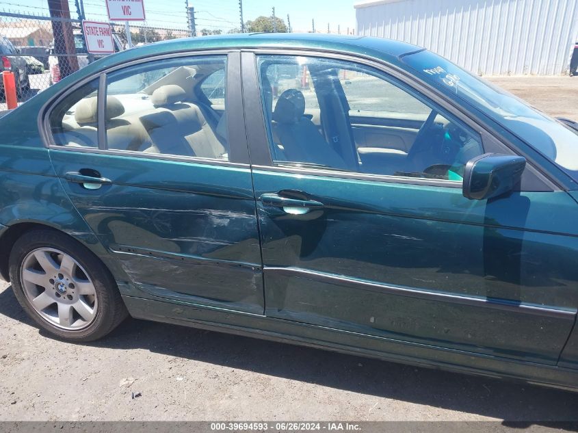 2001 BMW 325I VIN: WBAAV33491FV00630 Lot: 39694593