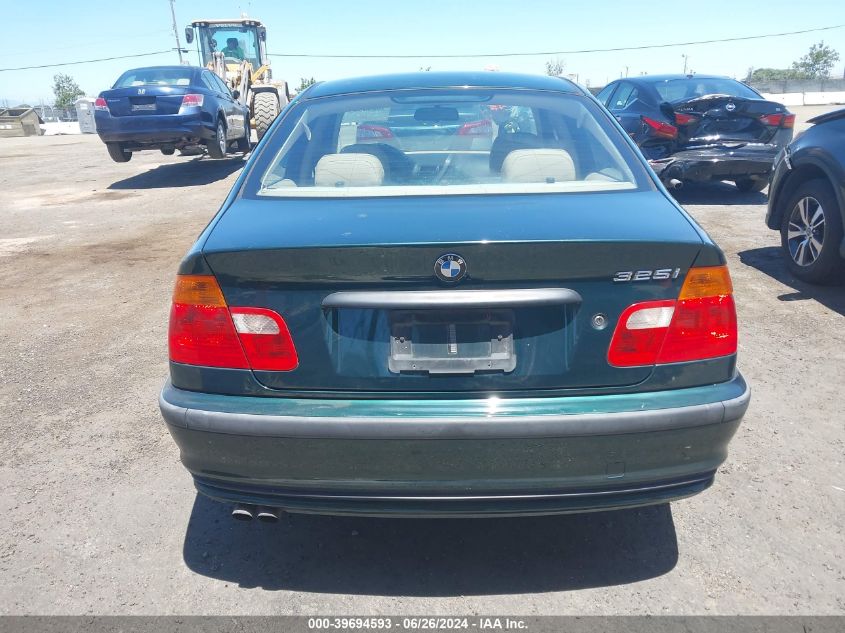 2001 BMW 325I VIN: WBAAV33491FV00630 Lot: 39694593