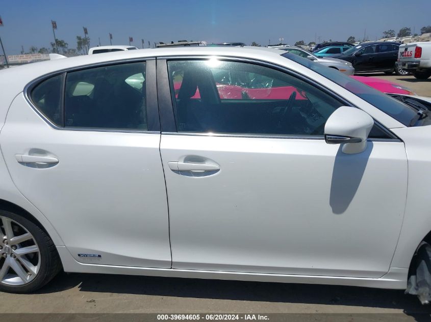 2014 Lexus Ct 200H VIN: JTHKD5BH2E2181108 Lot: 39694605