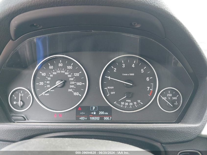 2013 BMW 328 I VIN: WBA3A5C52DJ462149 Lot: 39694628