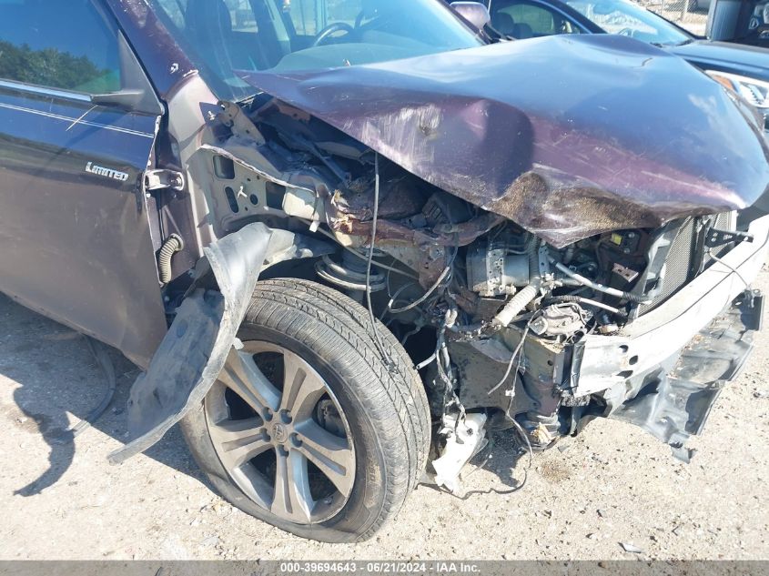 2013 Toyota Highlander Limited VIN: 5TDYK3EH7DS139591 Lot: 39694643