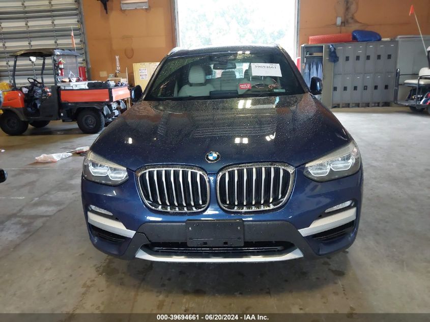 2019 BMW X3 Sdrive30I VIN: 5UXTR7C51KLE98862 Lot: 39694661