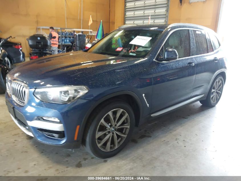 2019 BMW X3 Sdrive30I VIN: 5UXTR7C51KLE98862 Lot: 39694661