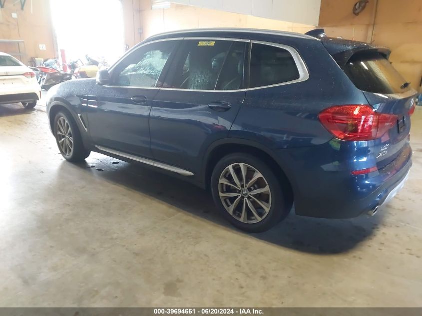 2019 BMW X3 Sdrive30I VIN: 5UXTR7C51KLE98862 Lot: 39694661